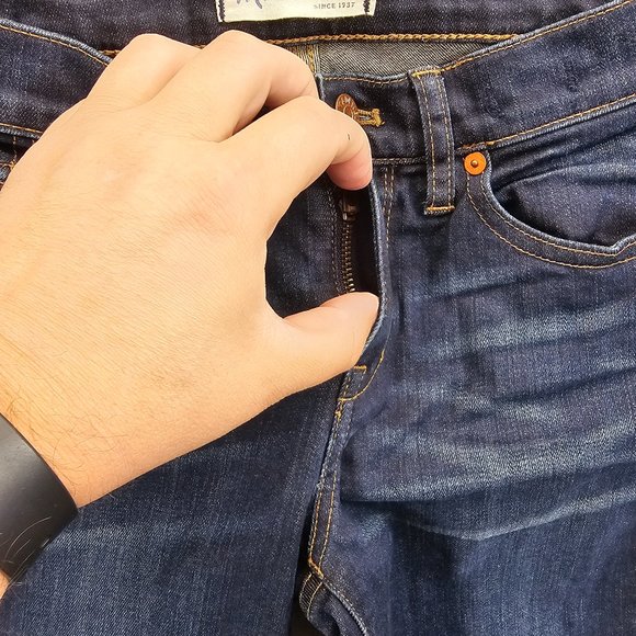 Madewell Womens Size 25 "Skinny Skinny" Denim Dark Wash Stretch Skinny Jeans - Picture 4 of 12